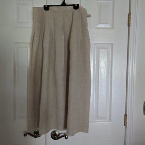 Talbots linen petite skirt